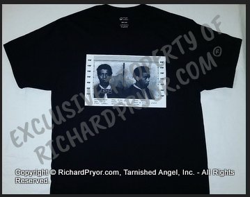 Official Richard Pryor® Historic Mugshot Tee. Trademark Protected Content.