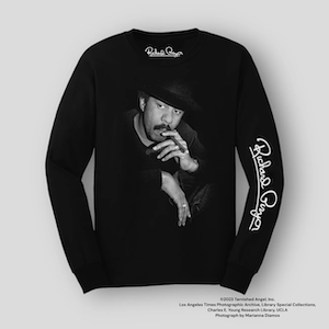 Official Richard Pryor® Long Sleeve Cigar Tee. Trademark Protected Content.